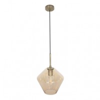 Distribuidor - Lâmpadas Diversas | Colgantes Moderno | COLGANTE PINAP 1XE27 CUERO/AMBAR REGX23X23 CM Ref: 193492314